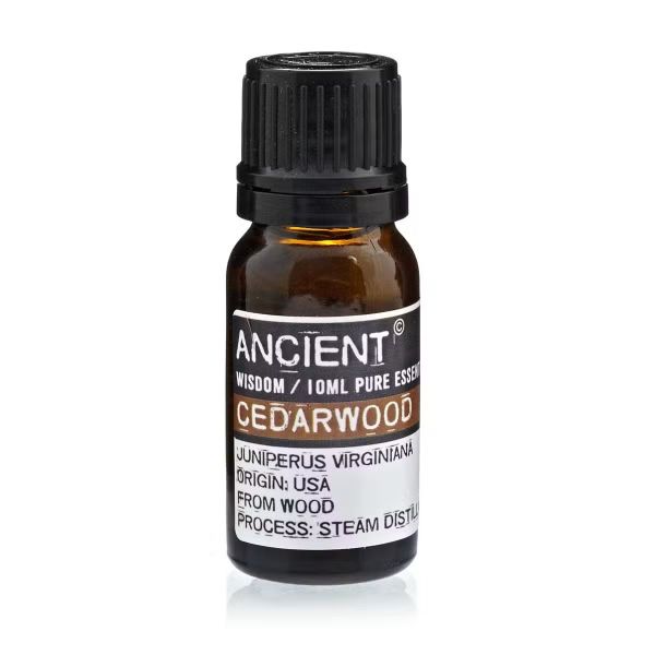 Close‑up of Cedarwood Virginian Essential Oil bottle 