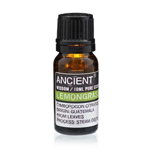 Close‑up of Lemongrass Essential Oil bottle