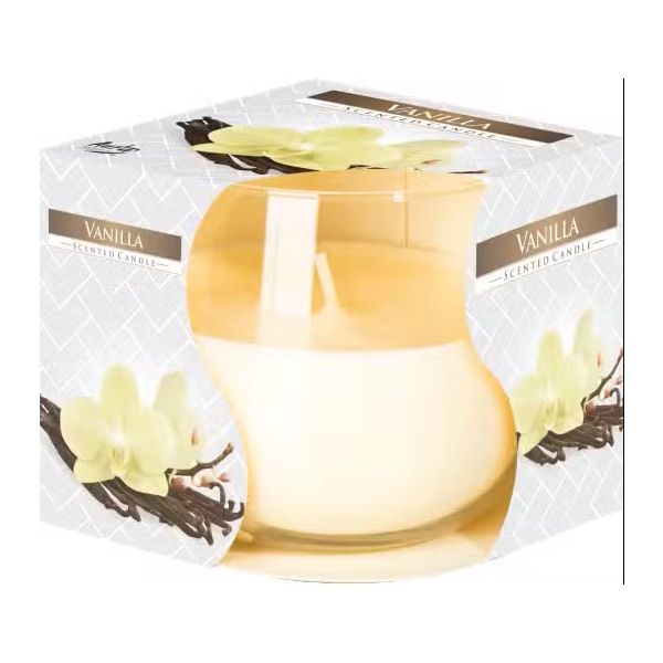 Scented Glass Jar Candle - Vanilla