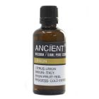 Simple product shot of 50ml Lemon Essential Oil bottle, upright and unstyled, for retail display.