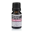 mber bottle of Rose Geranium Essential Oil