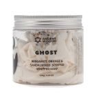 Ghost Whipped Soap in clear jar with Halloween label