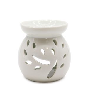 Classic White Oil Burner - Tree Cut-out