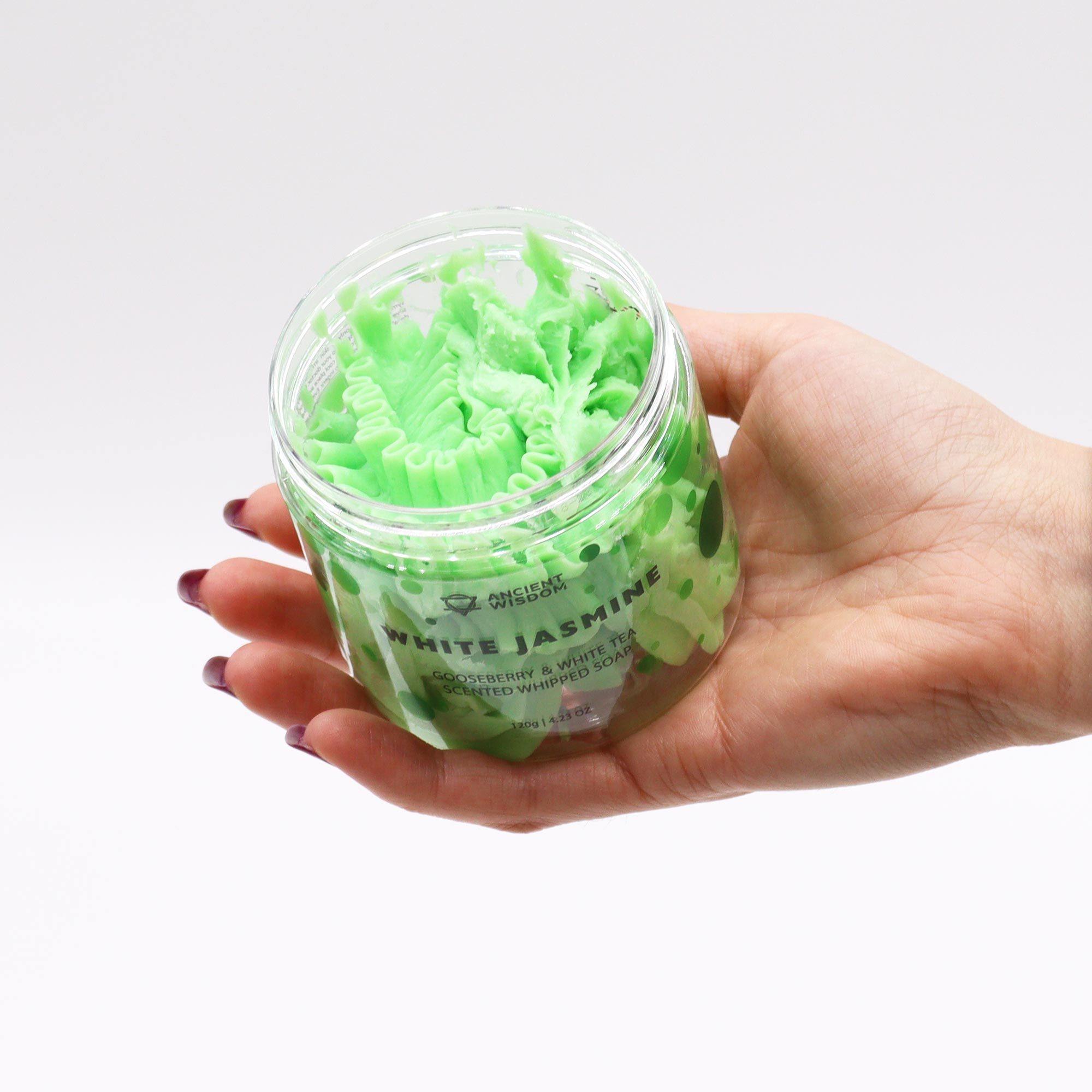 Gooseberry & White Tea Whipped Soap 120g - Image 2